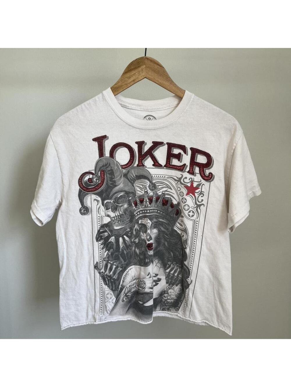 Joker Playing Card Graphic Tee Gothic Tattoo Streetwear Shirt